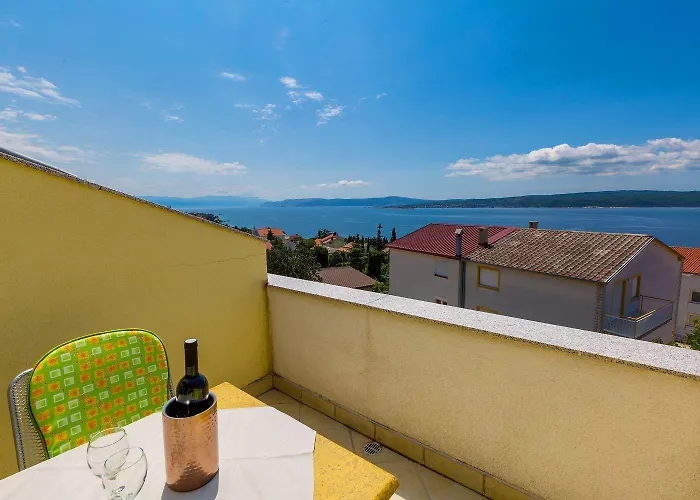 Beeindruckendes Mit Dachterrasse, Meerblick, Elektrogrill - Nur 350 Meter Zum Apartamento Dramalj